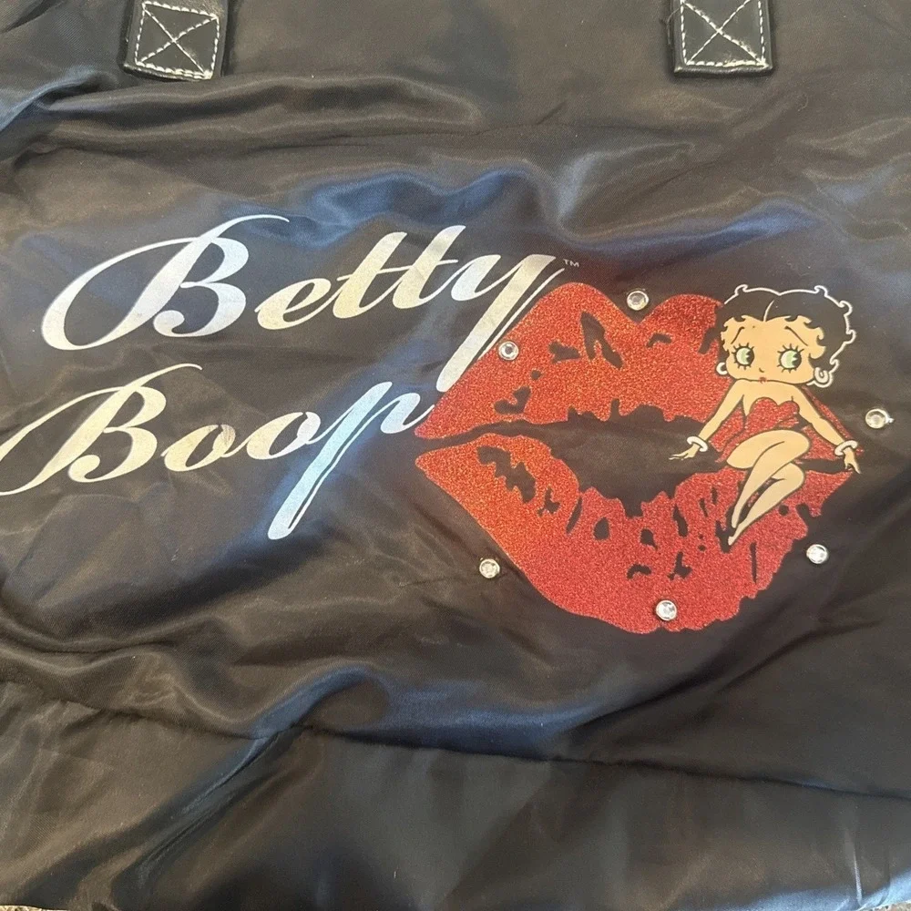 Betty Boop Shoulder Bag Purse Satchel Tote Black Red 2008 Collectible NWOT